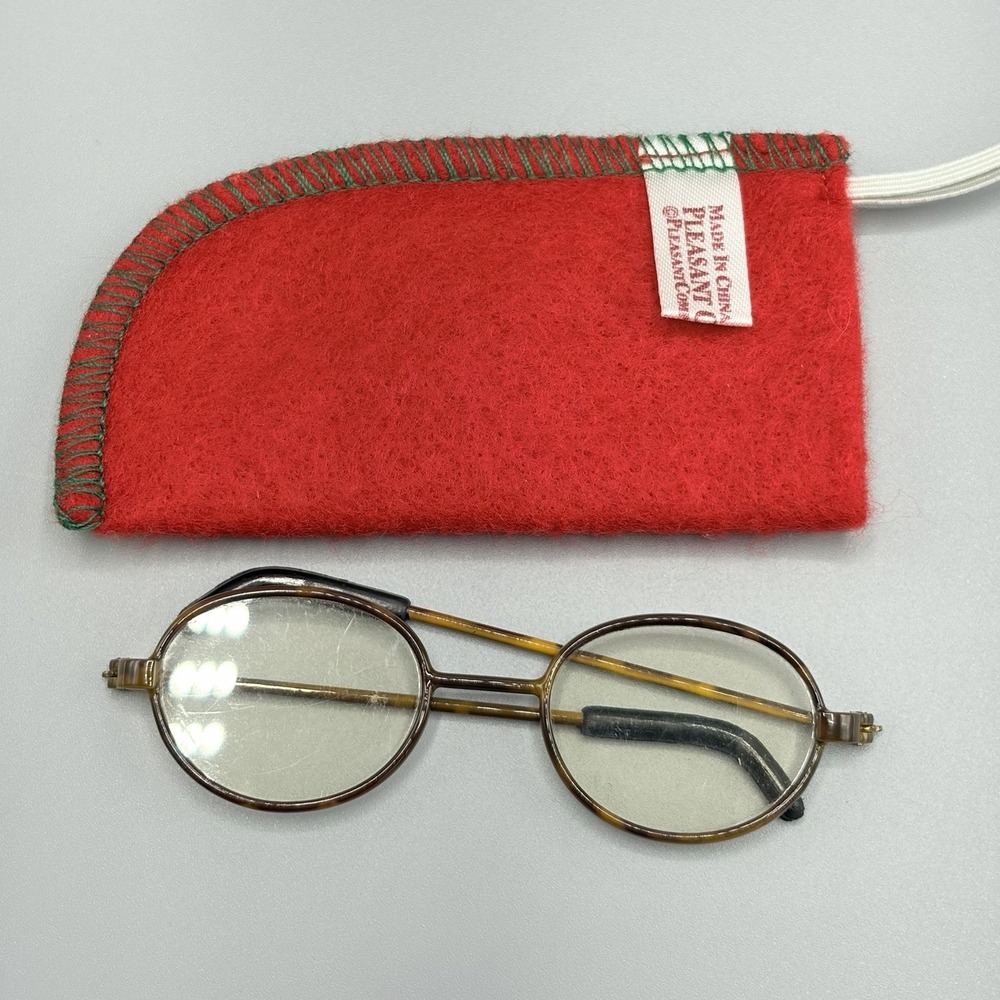 VTG American Girl  Tortoise Shell Glasses + Case Retired RARE First Edition